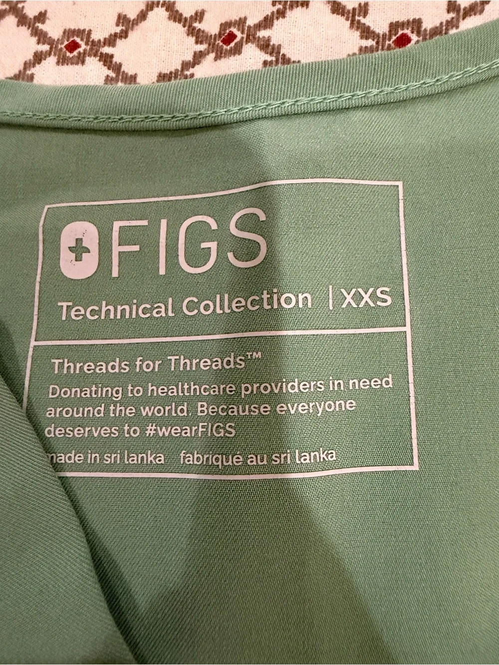 Figs Jade Green 1 Pocket Catrina Top- XXS - Picture 2 of 6